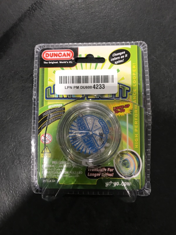 Photo 1 of Duncan Toys Limelight LED Light-Up Yo-Yo, Beginner Level with LED Lights, Clear and Blue