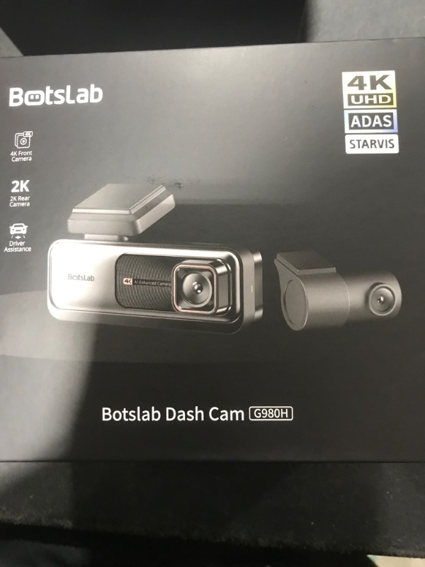 Photo 1 of BOTSLAB 4K Dash Cam Front and Rear, 170° Ultra Wide Dashcam with ADAS, Night Vision, 24/7 Parking Mode, Sony IMX415 Sensor, WDR, Free 64GB SD Card, 5G/2.4G WiFi, Built-in GPS, Loop Recording