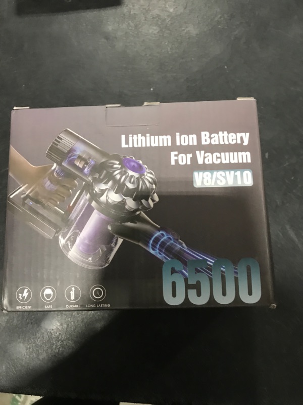 Photo 1 of Keenstone 21.6V 6500mAh Replacement Battery for Dyson V8, Perfectly Compatible with SV10 V8 Animal V8 Absolute V8 Fluffy V8 Motorhead V8 Carbon Fiber Vacuum Cleaner