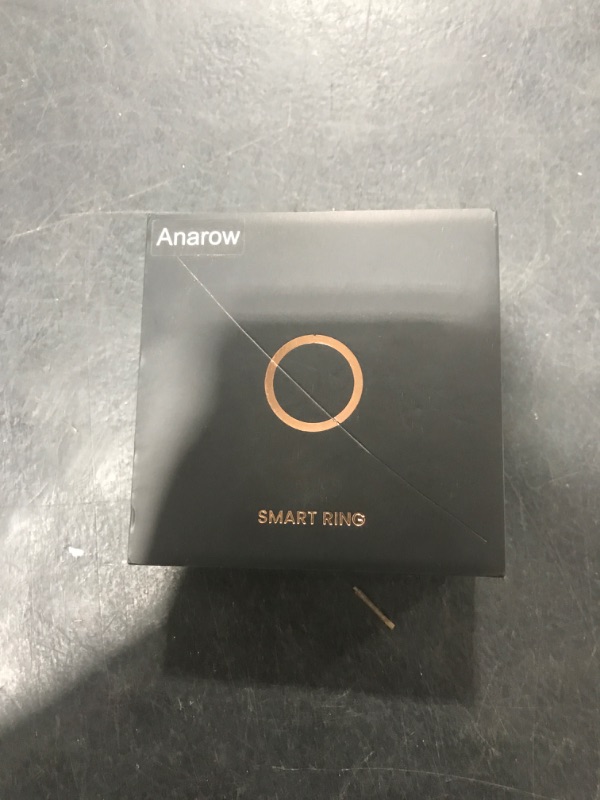 Photo 1 of Anarow Smart Ring for Men Women – Fitness Tracker Ring with Heart Rate, SpO2, Blood Pressure, Sleep Monitoring, Step & Calorie Counter, No Subscription Fee, iOS & Android Compatible (Black, 12)