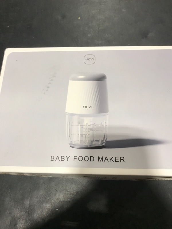 Photo 1 of NCVI Puree Baby Food Processor Glass Set, Mini Infant Food Maker Blender Machine with 8 Blades and Grinding Disc, Small Blender for Baby Food Including Containers, Silicone Tray and Tableware