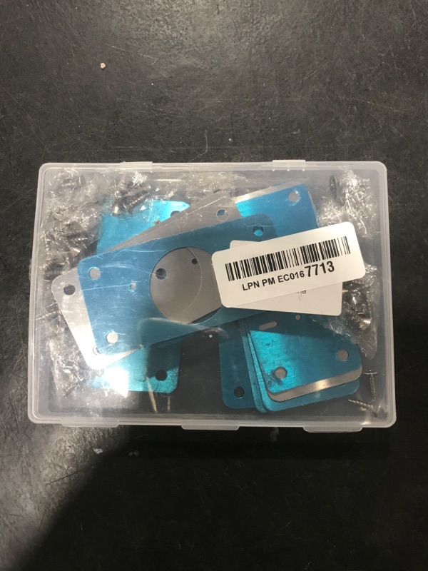 Photo 1 of Zqeven 12-Pack Cabinet Hinge Repair Kit - Hinge Fixing Plates for Kitchen, Cupboard, Locker, Cabinet Doors