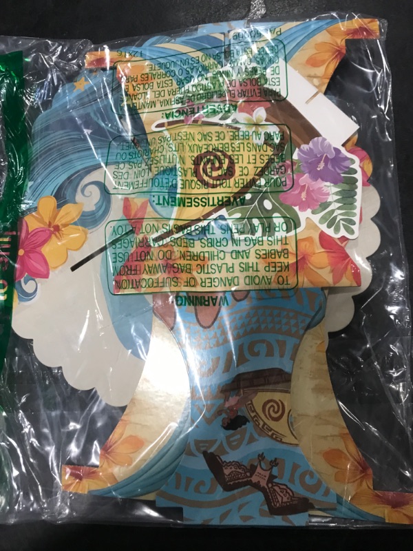 Photo 1 of Moana Birthday Cupcake Stands, 3 Tier Paper Cupcake Rack Moana Party Decorations for Baby Shower Boys Girls Birthday Party Supplies (Fantasy Style)