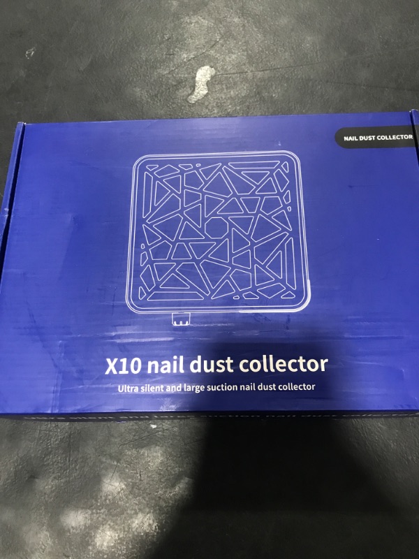 Photo 1 of CHRISTINE SHELLY Nail Dust Collector, Cordless Dust Collector Nail Tech, Powerful Vacuum Fan Vent Dust Collector Extractor Dust Suction Machine for Acrylic Nails Polishing, Nail Salon, White Diamond