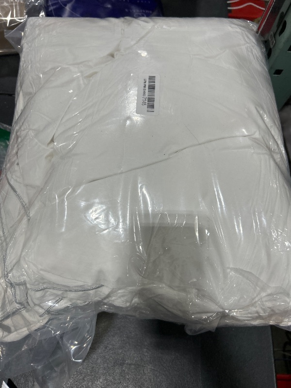 Photo 1 of APSMILE Lightweight Down Feather Fibers Comforter Oversized King Size, Light Warmth Duvet Insert for Hot Sleepers/Warm Weather - Luxury Hotel Collection Comforter for Summer(White, 120"x98")