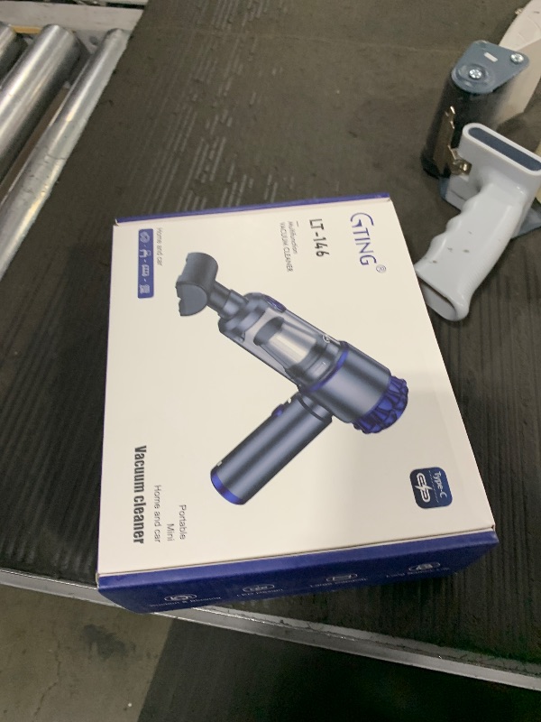 Photo 1 of G-TING Handheld Car Vacuum Cleaner Portable Cordless 16000PA, 4 in 1 Air Duster and Vacuum Cleaner with LED Light and Multi-Nozzles, Mini Hand Held Vacuum Rechargeable for Home, Car, Pet, Office
