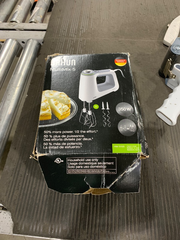 Photo 1 of Braun HM5100WH MultiMix Hand Mixer, White