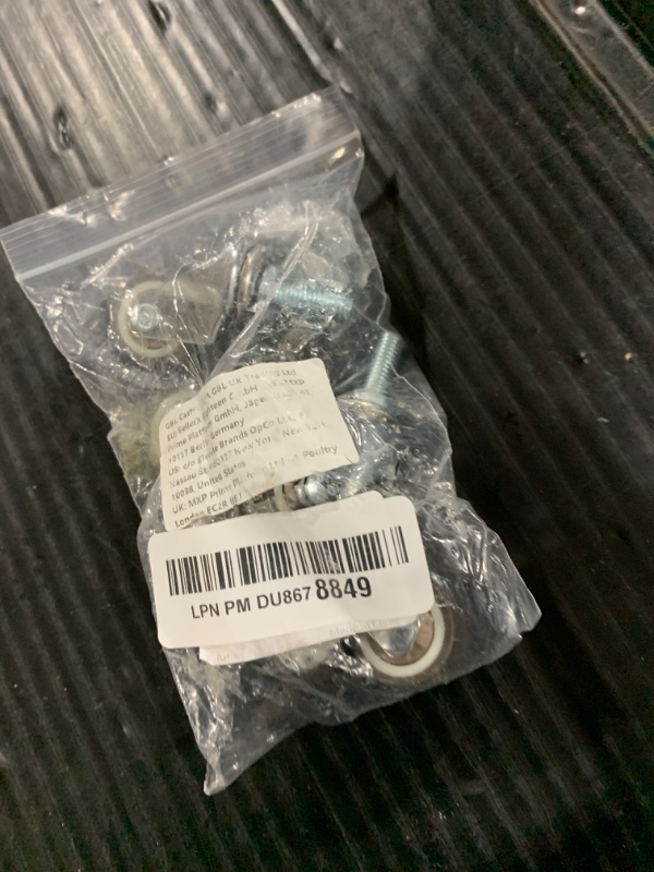 Photo 1 of GBL 1" inch Small Caster Wheels with 2 Brakes - 5/16" -18 x 4/5" (Stem Dia. 5/16", Length 4/5") - 90Lbs - Low Profile Castor Wheels with Brakes - Set of 4 No Floor Marks Silent Casters - Mini Wheels