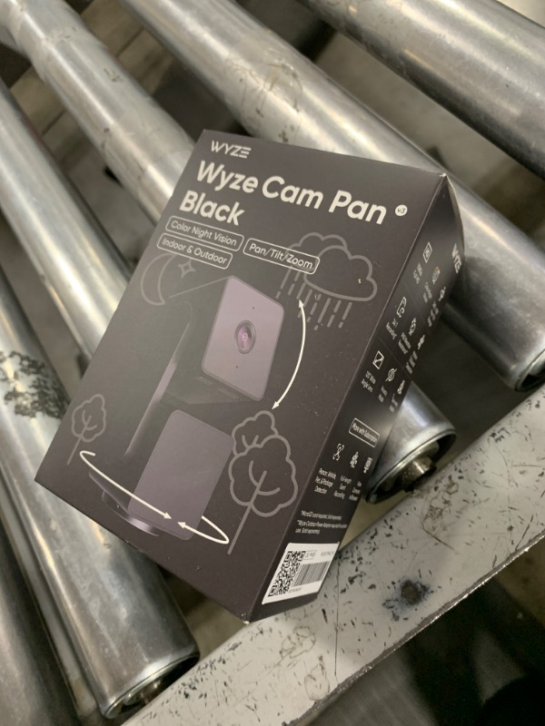 Photo 1 of WYZE Cam Pan v3 Indoor/Outdoor IP65 1080P 360° Pan/Tilt/Zoom Wi-Fi Smart Home Security Camera with Motion Tracking for Baby & Pet, Color Night Vision, Works with Alexa & Google Assistant, Black