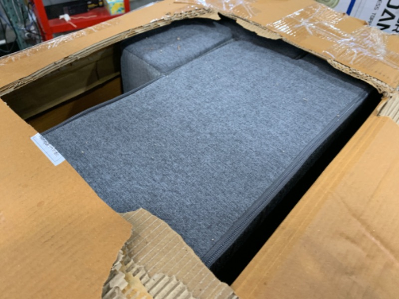 Photo 1 of Made4Pets Dog Steps for Bed, Extra Wide Dog Stairs for High Bed Couch Sofa, 35D Foam Pet Steps for Small Dogs and Cats, Non-Slip Bottom Pet Stairs, Grey, 4 Steps