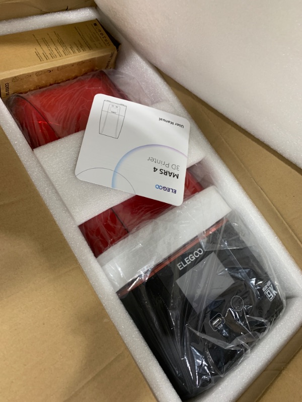 Photo 1 of ELEGOO Mars 4 MSLA 3D Printer with 7" 9K Monochrome LCD, UV Resin Photocuring Printer, Multiple Print Modes, Printing Size of 6.04 x 3.06 x 6.89 inches