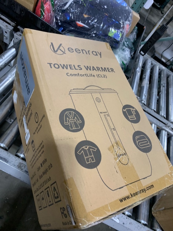 Photo 1 of Towel Warmer for Bathroom, Towel warmer bucket with Heating Progress Bar, Fragrant Disc Holder, Leather handle, Auto Shut-off Towel Bucket Fits Up to 2 40" x 70" Oversized Towels, Bathrobes, Blankets