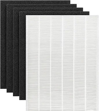 Photo 1 of D480 Replacement Filter D4 Compatible with Winix D480 Air Purifier, 1 Pcs Hepa Filter and 4 Pcs Air Filters Felt, Replace Part Number 1712-0100-00, Filter D4