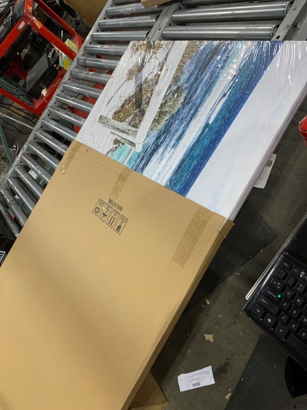 Photo 1 of DZL Art S74281 Rottnest Island Beach Seascape Painting Sea Nature Pictures Wall Art Canvas Prints Painting Ready to Hang for Living Room Bedroom Decor Office Wall Decor Home Decoration