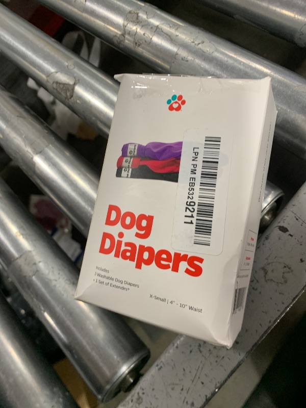 Photo 1 of Pet Parents® Washable Dog Diapers (3pack) + Extendrs® of Durable Doggie Diapers, Premium Dog Diapers Female (X-Small, Princess)