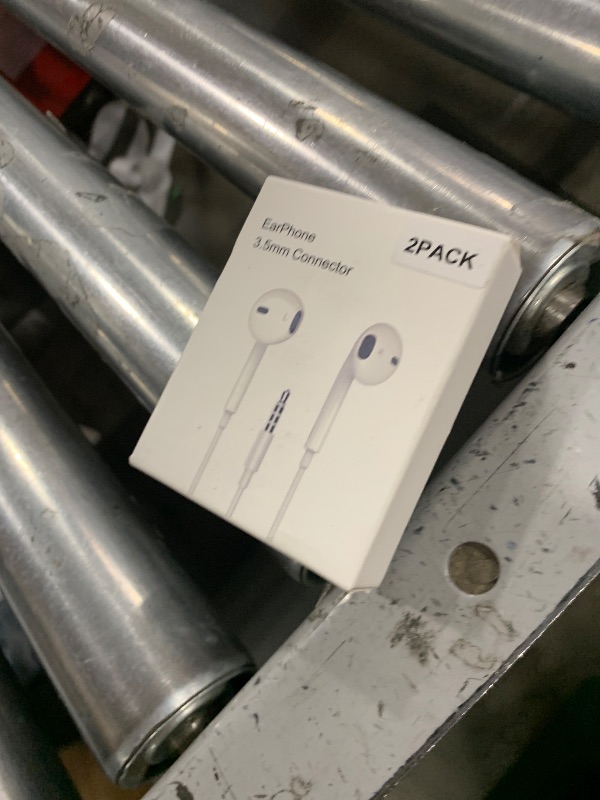 Photo 1 of 2 Pack for Apple Earbuds Wired [Clear Call], [MFi Certified] 3.5mm Headphones with Microphone Volume Control HiFi Stereo for iPhone/iPad/Kindle/Weather Radio