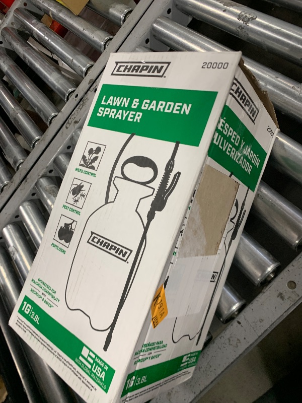 Photo 1 of Chapin 20000 Made in USA 1 -Gallon Lawn and Garden Pump Pressured Sprayer, for Spraying Plants, Garden Watering, Weeds and Pests, Polypropylene, Translucent White