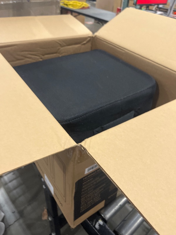 Photo 1 of DYMGFZD Extra Large Seat Cushion, Thick Chair Cushion Booster for Office Chair, to Rise Height, Velvet Cover with Handle and Anti-Slip Bottom, PP Cotton Filling, Coccyx Pain Relief (Grey, X Large)