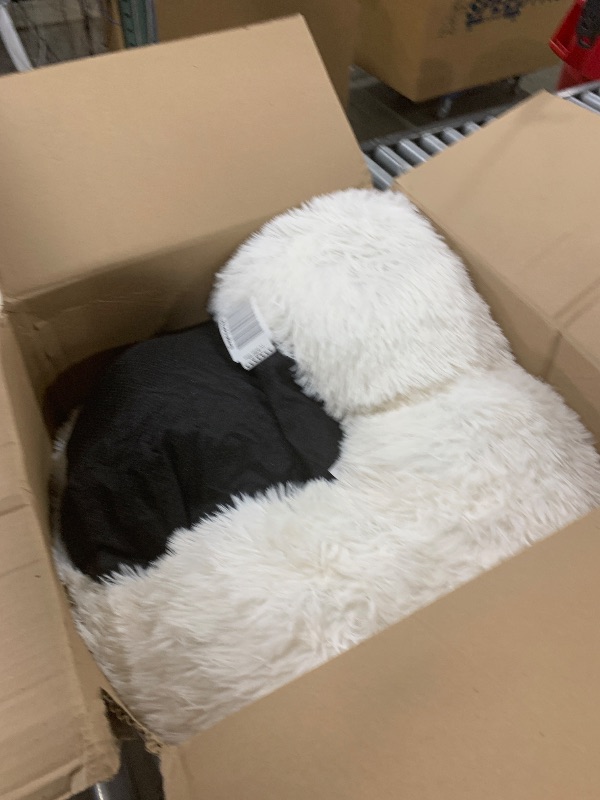 Photo 1 of HACHIKITTY Calming Donut Cuddler Dog Bed, Indoor Puppy Bed for Large Dogs, 30''