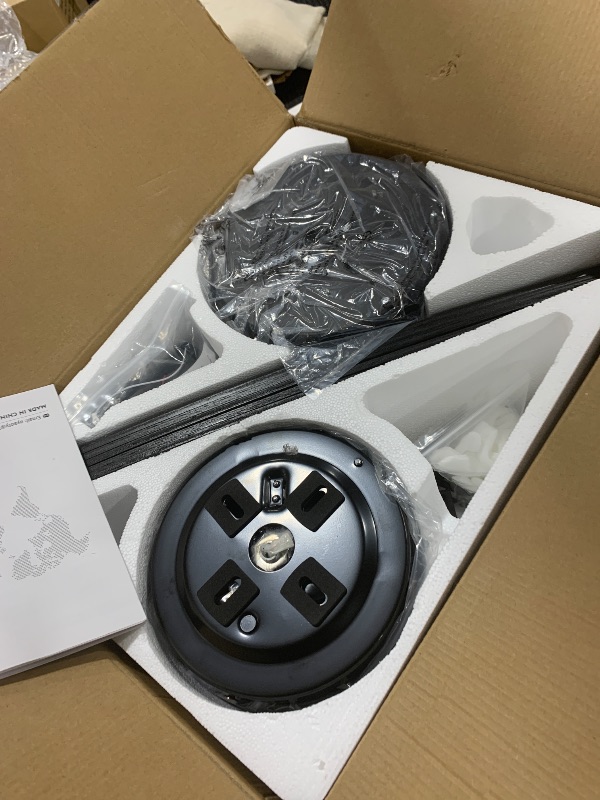 Photo 1 of Ayaoty Ceiling Fans with Lights, 52 inch Low Profile Ceiling Fan with Light and Remote Control, Flush Mount, Reversible Motor, Dimmable, Noiseless, Black Ceiling Fan for Bedroom, Indoor/Outdoor Use