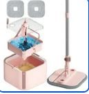 Photo 1 of INWEJIA Pink Upgrade Spin Mop and Bucket with Detachable inner bucket, With Dirty & Clean Water Separating Systerms, for Home, Kitchen, Bathroom, Bedroom, and Office