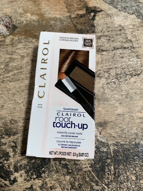 Photo 1 of Clairol Root Touch-Up Temporary Concealing Powder, Medium Brown Hair Color, Pack of 1