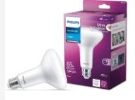 Photo 1 of  Ultra Definition Daylight (5000K) 650 Lumen (7.5W = 65W) Dimmable Frosted Flicker-Free Light Bulbs