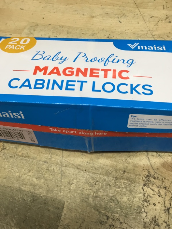 Photo 1 of 20 Pack Magnetic Cabinet Locks Baby Proofing - Vmaisi Children Proof Cupboard Drawers Latches - Adhesive Easy Installation