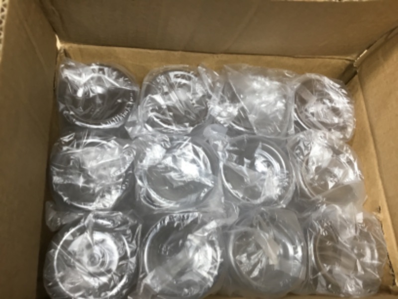 Photo 1 of 12-pack Bulk Empty Plastic Juice Bottles Reusable Water Bottles to work great as Sensory Bottles and Smoothie Bottles with Black Lids Great for Sensory Crafts and Calming Bottles 400ml