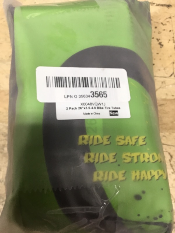 Photo 1 of 2 Pack 26x4.0 Fat Bike Tube, 26x3.5/4.0 E-Bike Fat Bicycle Inner Tube AV Schrader Valve with 2 Tire Levers, 26 x 4.0 Fat Tire Bike Inner Tubes for Ebike Electric Bicycle Road Mountain