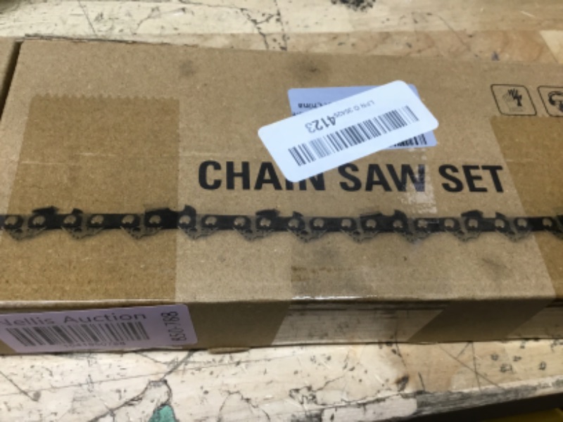 Photo 1 of 5 Pack 18 Inch Chainsaw Chain 62 Drive Links .050" Gauge, 3/8" Pitch Replacement Chains Compatible with Ryobi, Kobalt, Echo, Poulan, Craftsman and more