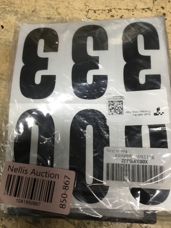 Photo 1 of 60 Numbers, Reflective Adhesive Mailbox Number Pack, 3", Waterproof Number Stickers for Signs, Door, Cars, Trucks, Home, Business, Address Number