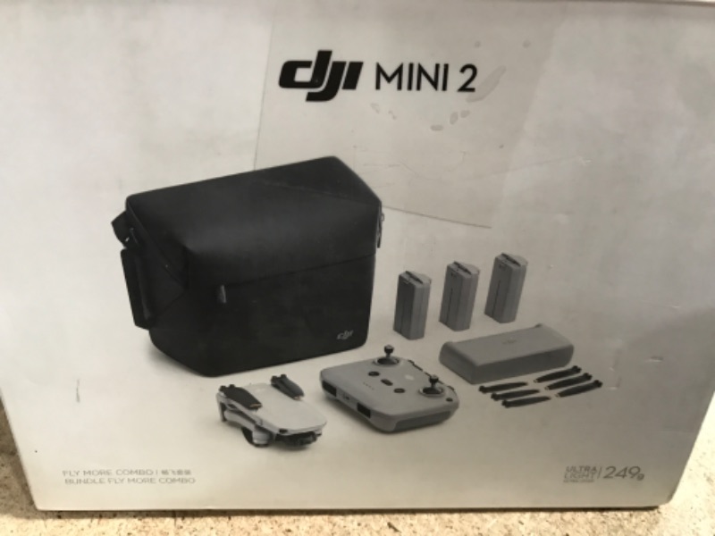 Photo 1 of **** PARTS ONLY ***** DJI Mini 2 Fly More Combo – Ultralight Foldable Drone, 3-Axis Gimbal with 4K Camera, 12MP Photos, 31 Mins Flight Time, OcuSync 2.0 10km HD Video Transmission, QuickShots, Gray (CP.MA.00000306.01)