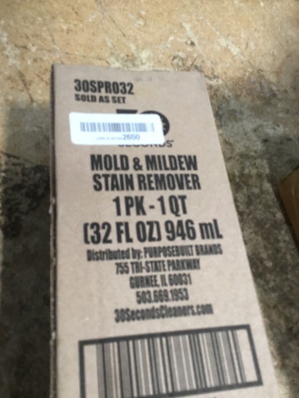 Photo 1 of 30 SECONDS Pro Mold and Mildew Stain Remover | Scrub Free | Brighter Results Instantly | Ready To Use | 32 Fl. Oz.