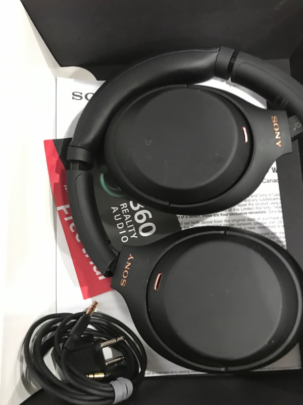 Photo 1 of ***PARTS ONLY***

Sony WH-1000XM4 Wireless Premium Noise Canceling Overhead Headphones with Mic for Phone-Call and Alexa Voice Control, Black WH1000XM4
