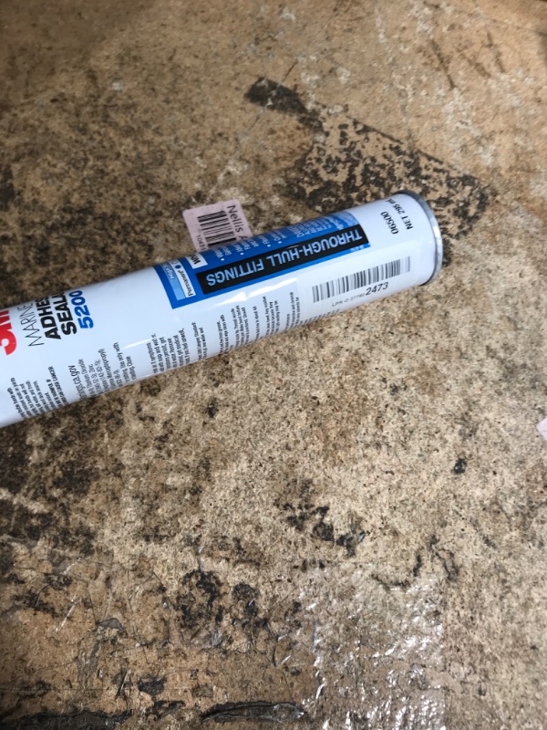 Photo 1 of 3M 7000000623 Marine Adhesive Sealant - 10 oz., White