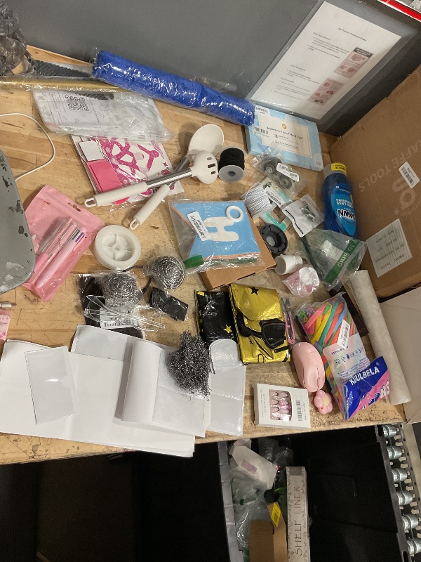 Photo 1 of ***SOLD AS IS - NO RETURNS - Bundle of home essentialsa/hardware/cleaning supplies/decorations 