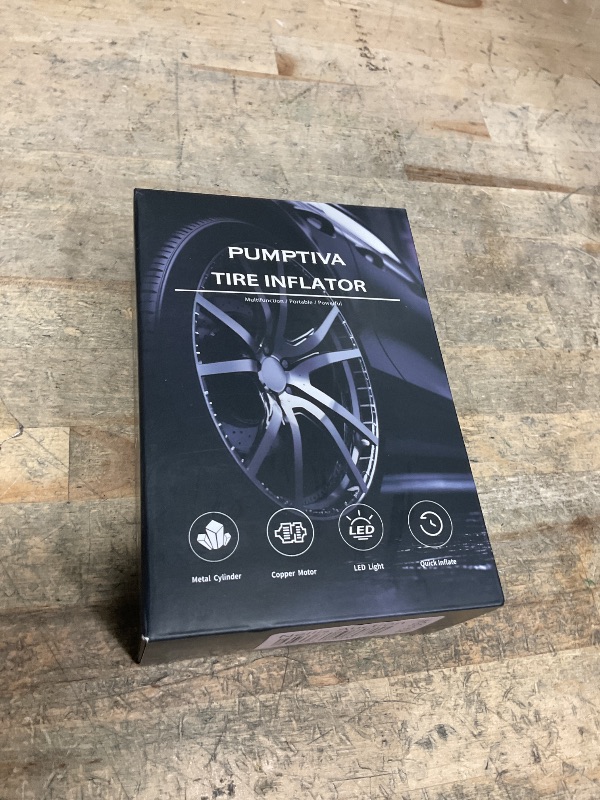 Photo 1 of Tire Inflator Portable Air Compressor, 150 PSI Portable Electric Bike Pump Auto Shut-Off Cordless Car Tire Air Pump with Accurate LCD Display LED Light for Car, Motorcycle, Bicycle, Bike, Ball