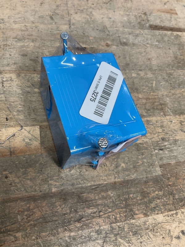 Photo 1 of 1-Gang PVC New Work Electrical Nail Outlet Box, 18 Cubic Inch Blue Switch Box, ETL Listed to UL514C and UL263, AWG for 9/14, 8/12, 7/10 (1Pack)