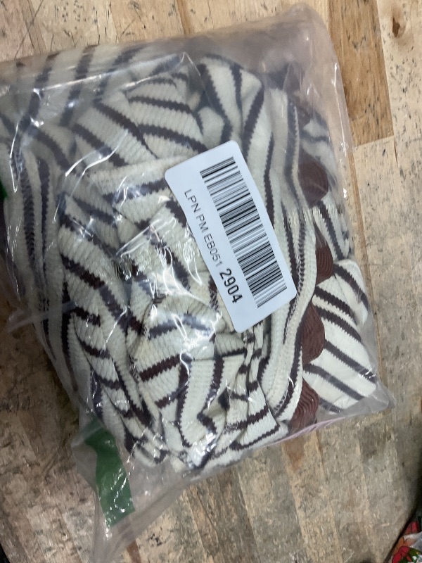 Photo 1 of (missing bottom) Tankaneo Womens 2 Piece Lounge Set Striped Outfits Short Sleeve Brown, Small