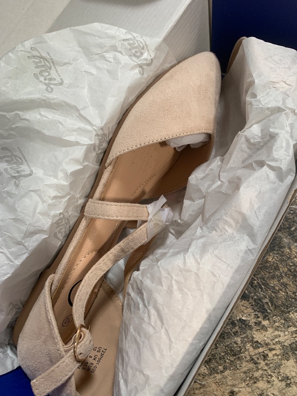 Photo 1 of (size 10)Trary Women's Flats, Nude Flats for Women, Wide Width Dress Shoes for Women, Womens Flats, Pointed Toe Flats Ballet Flats for Women, Flats Shoes Women Dressy, Ankle Strap Flats,Closed Toe Flats,Flats