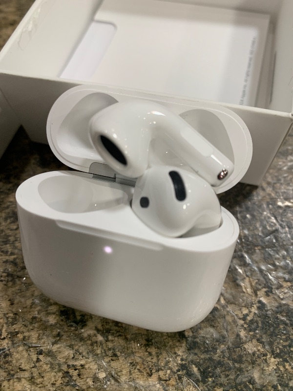 Photo 1 of *** LOCKED - CONNECTION ISSUE - FINAL SALE **** Apple AirPods 4 Wireless Earbuds, Bluetooth Headphones, with Active Noise Cancellation, Adaptive Audio, Transparency Mode, Personalized Spatial Audio, USB-C Charging Case, Wireless Charging, H2 Chip