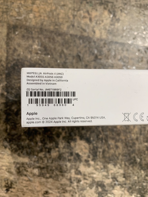 Photo 1 of *** LOCKED - CONNECTION ISSUE - FINAL SALE **** Apple AirPods 4 Wireless Earbuds, Bluetooth Headphones, with Active Noise Cancellation, Adaptive Audio, Transparency Mode, Personalized Spatial Audio, USB-C Charging Case, Wireless Charging, H2 Chip