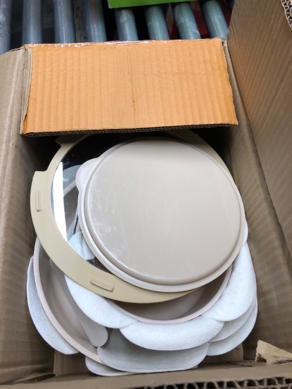 Photo 1 of *USED MISSING HANDLES AND PARTS*CAROTE Ceramic Cookware Sets, Pots and Pans Set Non Stick Non Toxic, Induction Cookware, Kitchen Cookware Sets, Pots Set for Healthy Cooking 15PCS, Taupe