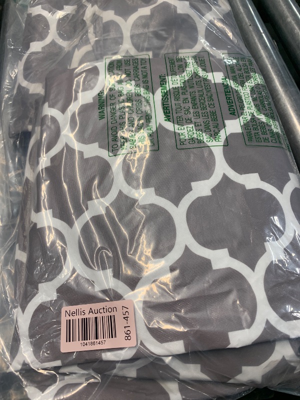 Photo 1 of Smiry Rectangle Picnic Table Cover, Waterproof Elastic Fitted Camping Tablecloths for 6 Foot Tables, Wipeable Flannel Backed Vinyl Tablecloth Protector for Indoor, Outdoor (Grey, 30x72 Inches)