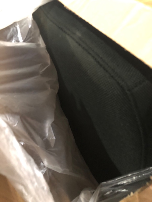 Photo 1 of ***MINOR DAMAGE***Flash Furniture Rochelle Home and Office Upholstered Mid-Back Chair in Black Fabric