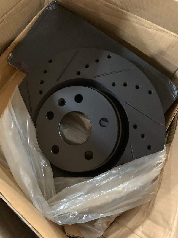 Photo 1 of ***INCOMPLETE - ONLY 2 ROTORS INCLUDED - SEE PICTURES***
PowerSport Front Rear Brakes and Rotors Kit |Front Rear Brake Pads| Brake Rotors and Pads| Semi Metallic Brake Pads and Rotors |fits 2005-2021 Chrysler 300; Dodge Challenger, Charger, Magnum