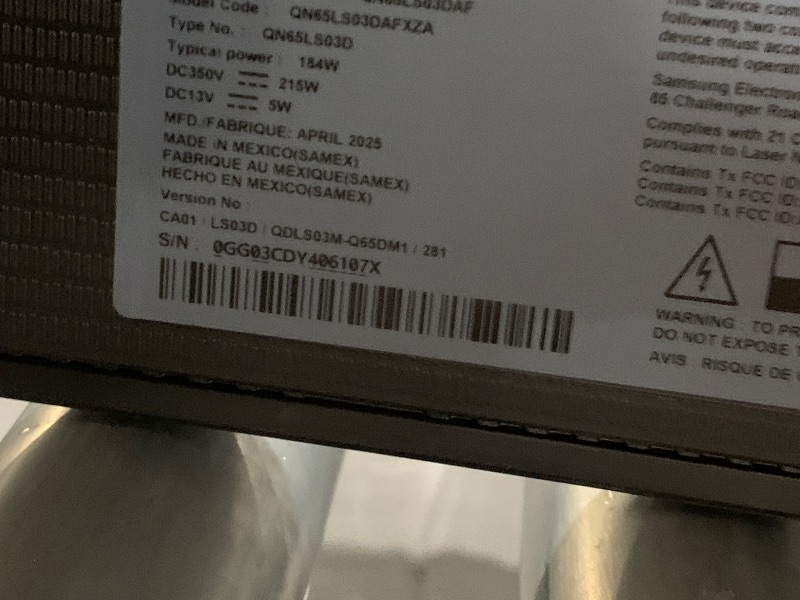 Photo 1 of ***FACTORY SEALED***Samsung 65-Inch Class QLED 4K LS03D The Frame Series Quantum HDR Smart TV w/Dolby Atmos, Art Mode, Anti-Reflection, Customizable Frame, Slim Fit Wall Mount with Alexa Built-in (QN65LS03D, 2024 Model)