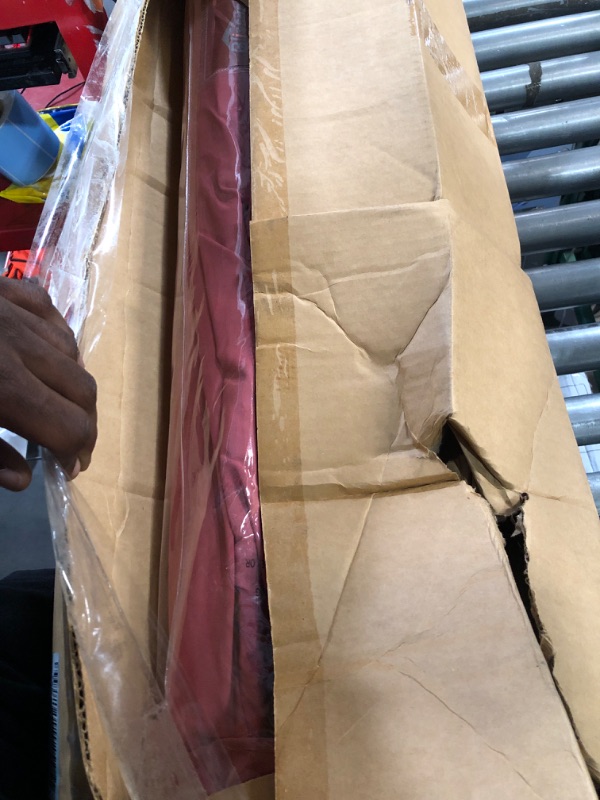 Photo 1 of *USED*Blissun 9' Outdoor Patio Umbrella, Outdoor Table Umbrella, Yard Umbrella, Market Umbrella with 8 Sturdy Ribs, Push Button Tilt and Crank (Red)