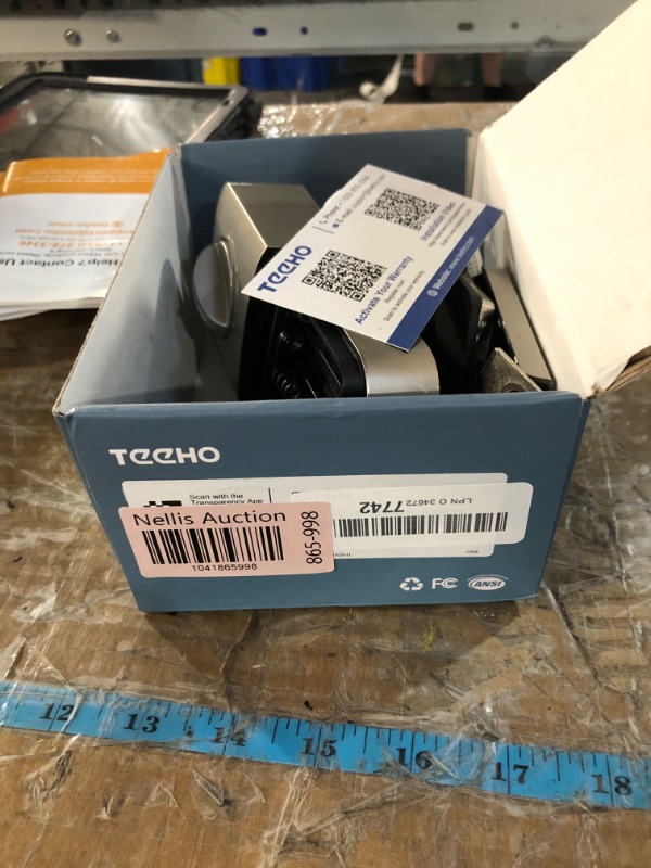 Photo 1 of (PARTIAL SET) TEEHO TE002 Fingerprint Door Lock - Keyless Entry Door Lock - Electronic Keypad Deadbolt - Smart Locks for Front Door - Auto Lock - Easy Installation - Satin Nickel